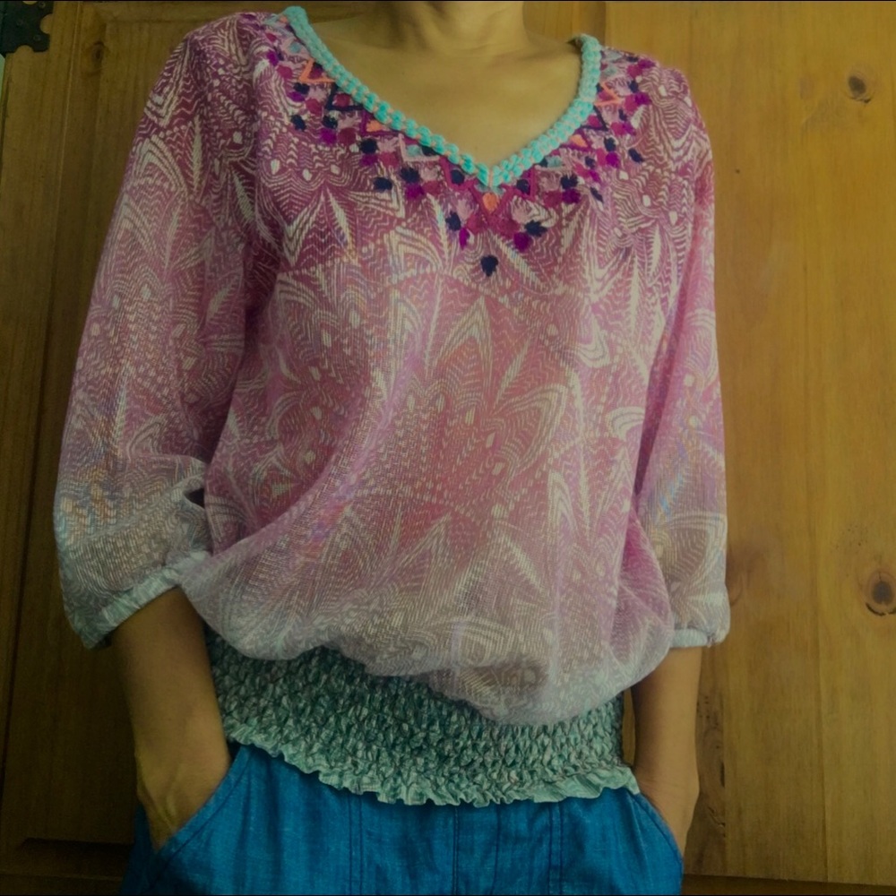 Anthropologie Akemi + Kin Ombré Top